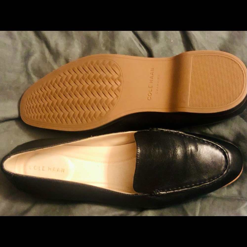 Cole Haan Black Leather “The Go-To Loafer” NWOT
